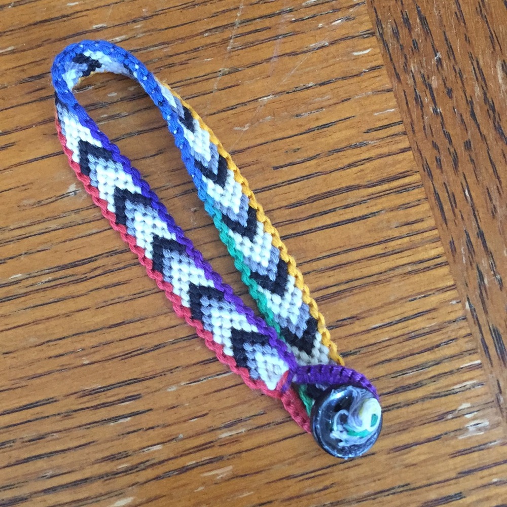 Handmade Rainbow Border Bracelet